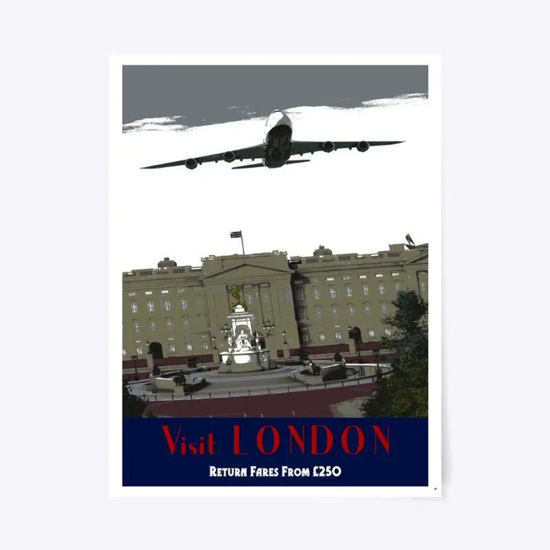 747 London Poster - MSFS Collection